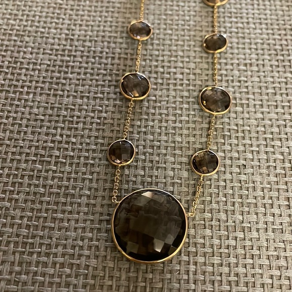 VERSANI  Smokey Quartz Necklace - Picture 2 of 4